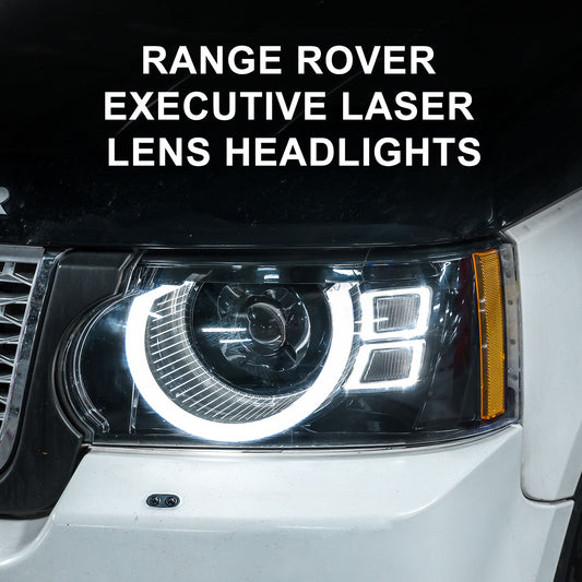 JUSHUN Led Headlight Assembly for Land Rover Range Rover Executive 2010-2012(US Yellow Edge)