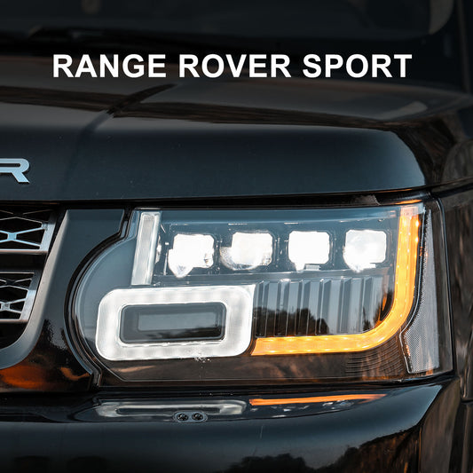 JUSHUN  Led Headlight Assembly for Land Rover Range Rover Sport 2010-2013