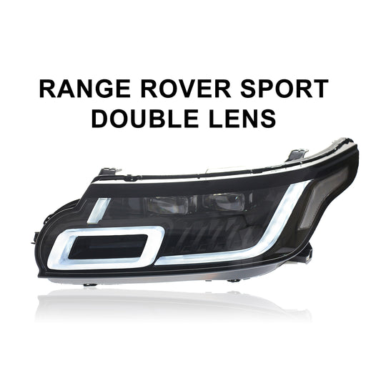 JUSHUN Led Headlight Assembly for Land Rover Range Rover Sport 2014-2017 Double Lens
