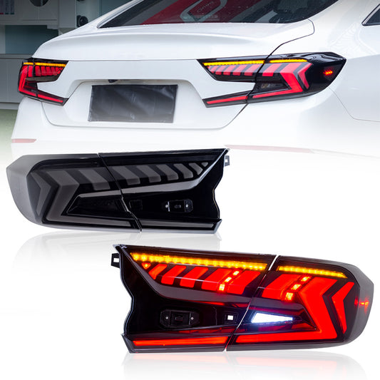 JOLUNG Full LED Tail Lights Assembly For 10th Gen Honda Accord 2018-2022