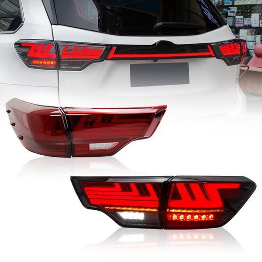 JOLUNG Full LED Tail Lights Assembly For Toyota Highlander SUV 2015-2020