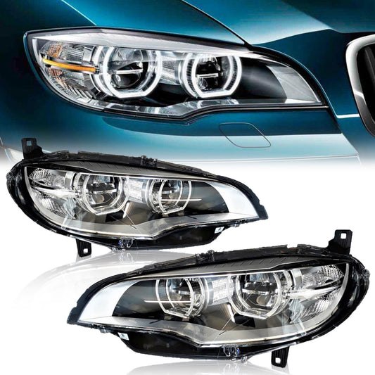 JOLUNG Full LED Headlights Assembly For BMW E71 X6 2007-2013