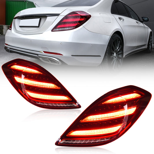 JOLUNG Full LED Tail Lights Assembly For Mercedes Benz W222 S-Class S350 S400 S500 S63 2014-2017
