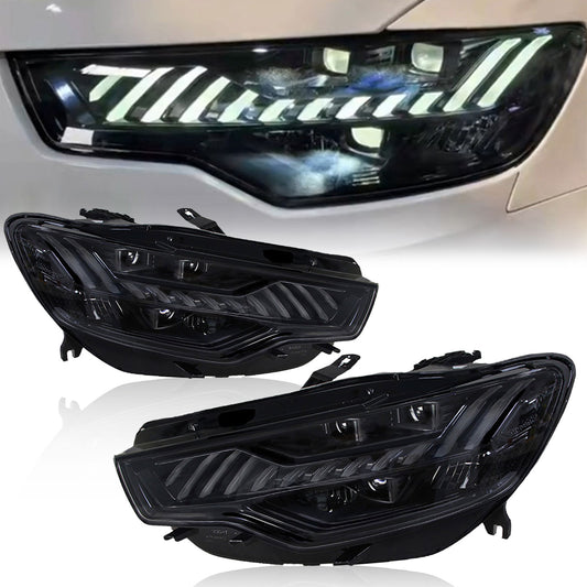 JOLUNG Full LED Headlights Assembly For Audi A6 2005-2008