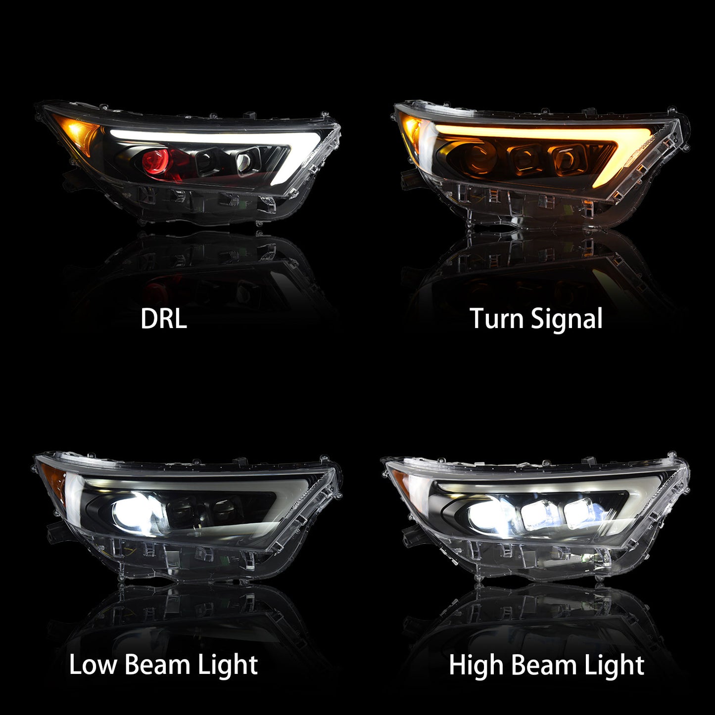 JOLUNG Full LED Headlights Assembly For Toyota RAV4 2019-2022