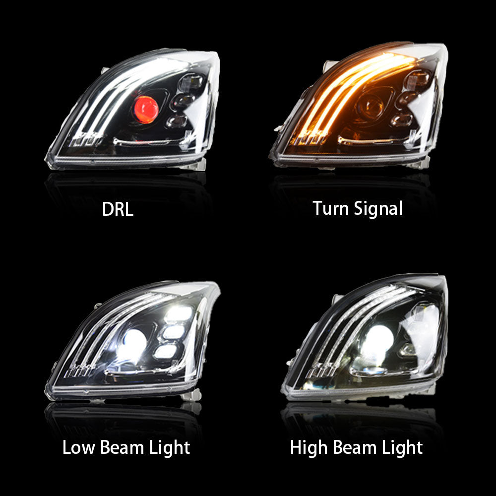JOLUNG Full LED Headlights Assembly For Toyota Prado 2003-2009