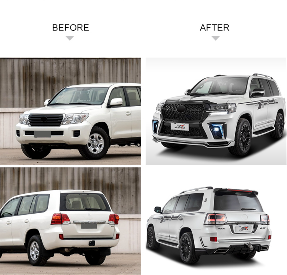 Body Kit Facelift for Toyota Land Cruiser LC200 2008-2015 model upgrade to 2016