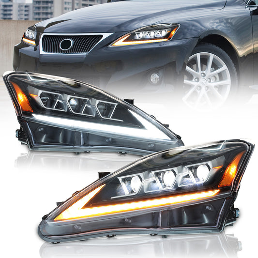 JOLUNG Full LED Headlights Assembly For Lexus IS250/ IS250C/ IS300/ IS350/ ISF 2006-2012
