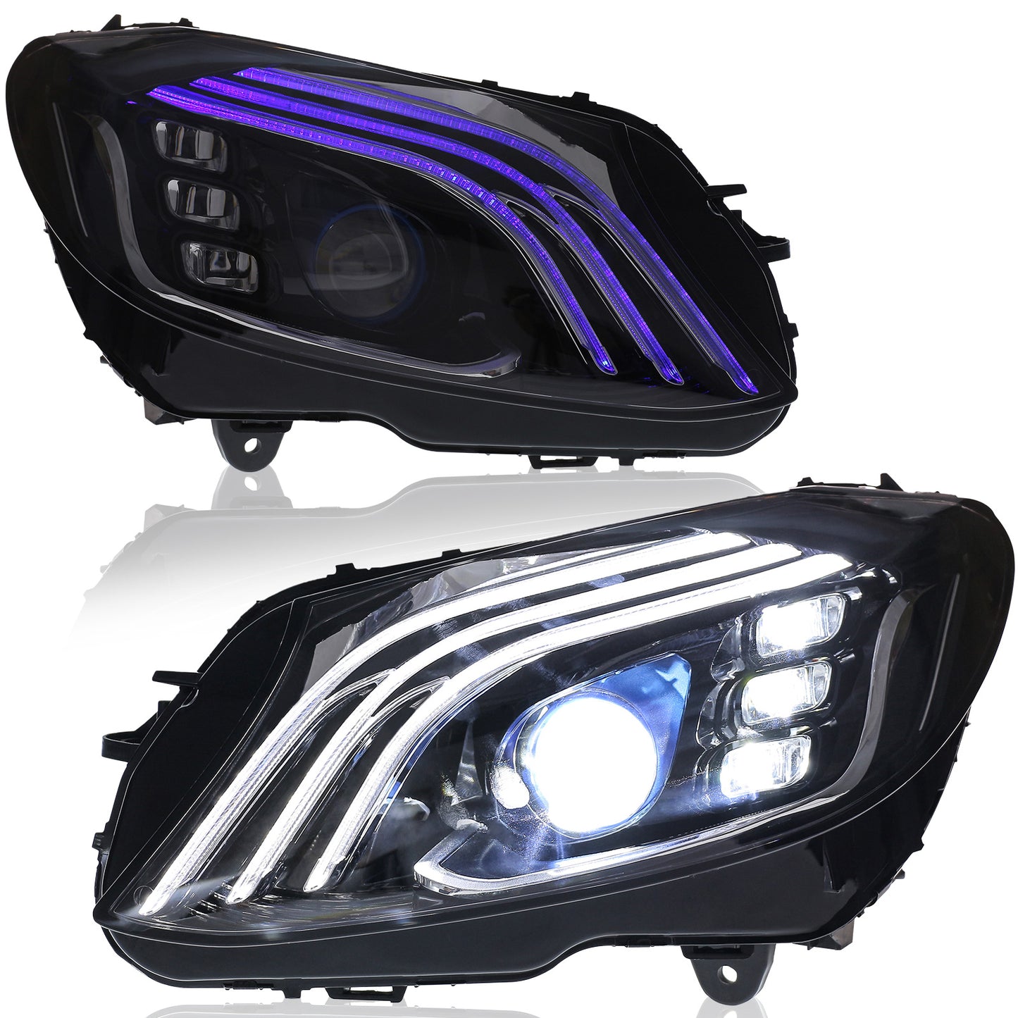 JOLUNG Full LED Headlights Assembly For Mercedes Benz C300 W205 C180 C200 C260 Coupe C-Class 2015-2021