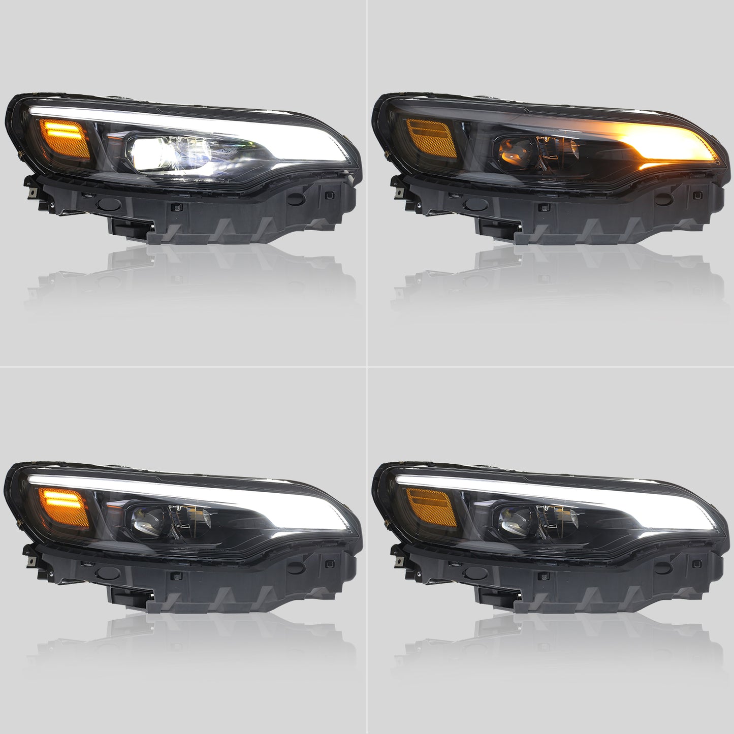 JOLUNG Full LED Headlights Assembly For Jeep Cherokee 2019-2022