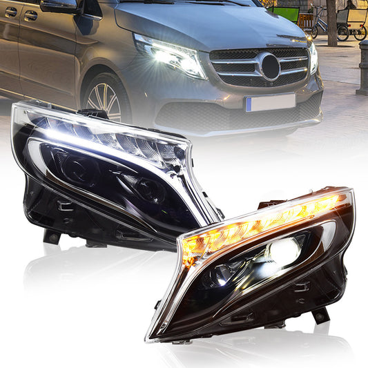 JOLUNG Full LED Headlights Assembly For Mercedes Benz W447 Vito V-Class 2014-2020